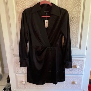 Long sleeve Banana Republic black dress